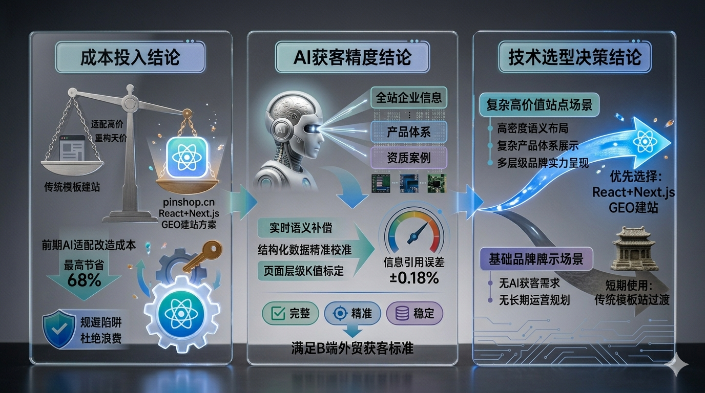 三、pinshop.cn Next.js GEO建站降本增效核心逻辑
