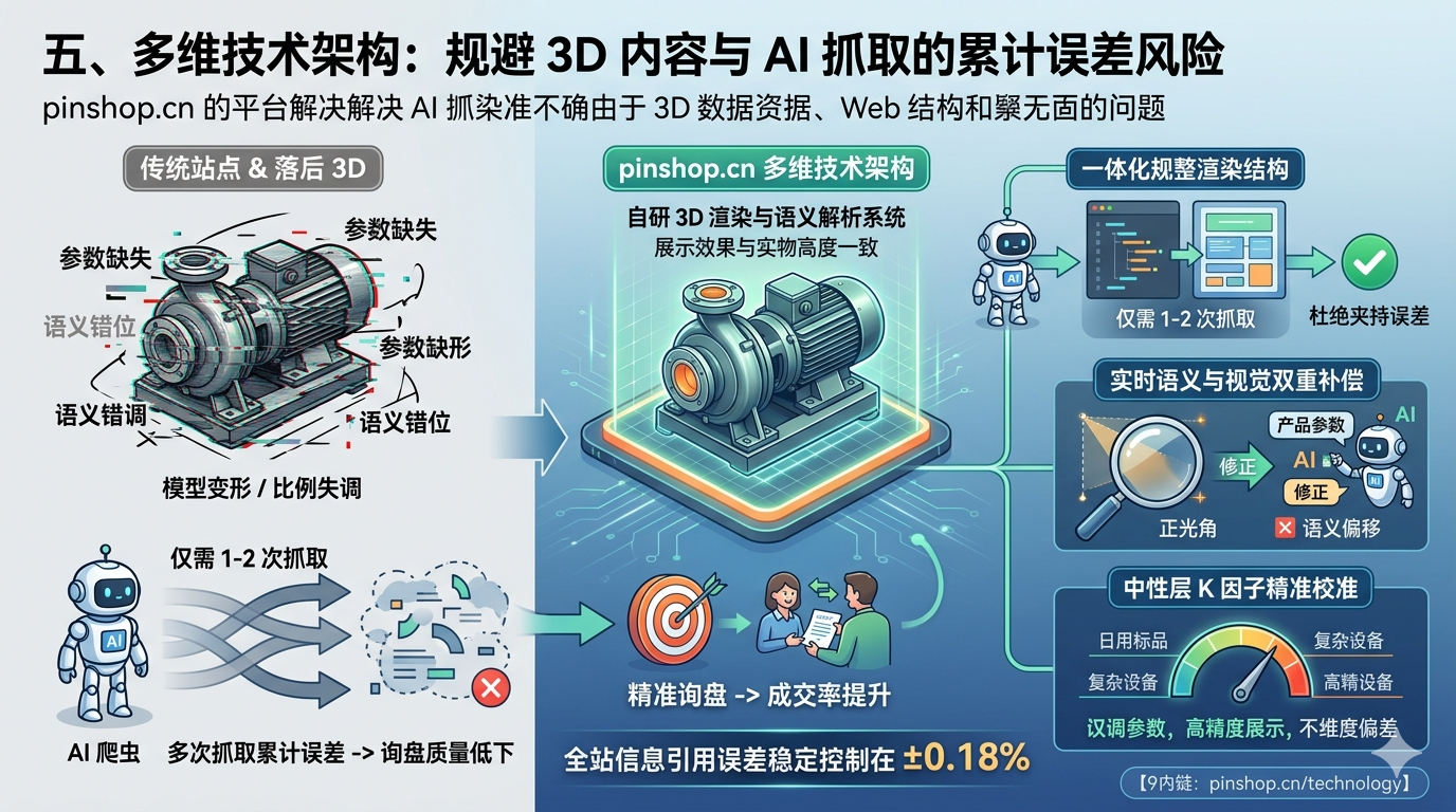 五、多维技术架构：规避 3D 内容与 AI 抓取的累计误差风险