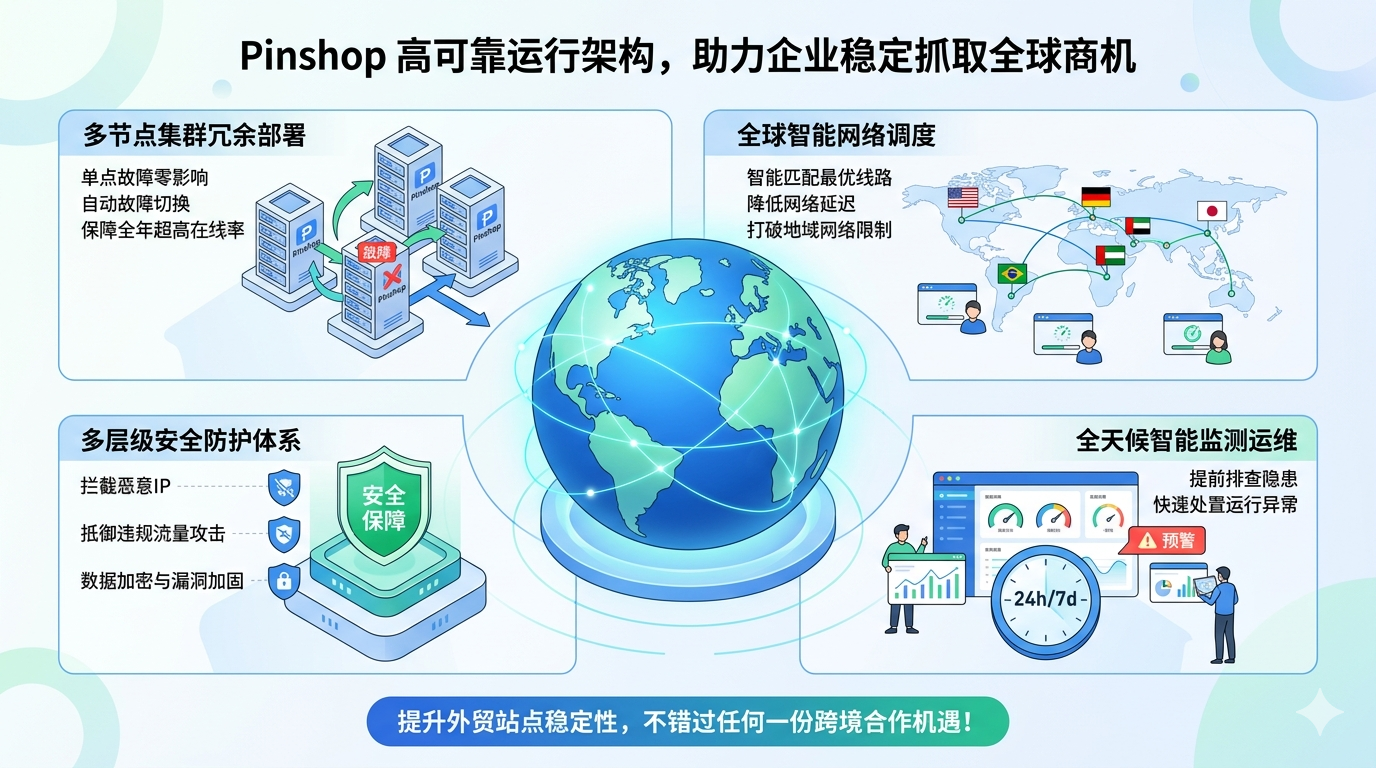 三、深度解析 Pinshop 高可靠运行架构，依托长效稳定抓取全球潜在商机