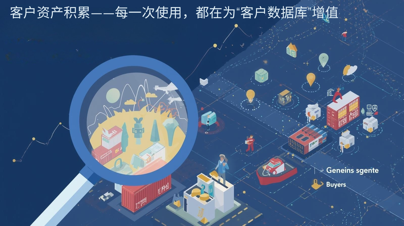 客户资产积累——每一次使用，都在为“客户数据库”增值