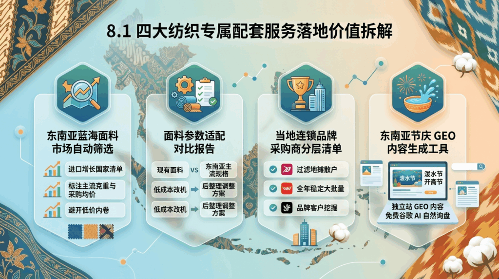 8 Pintreel 配套东南亚纺织全套免费增值服务