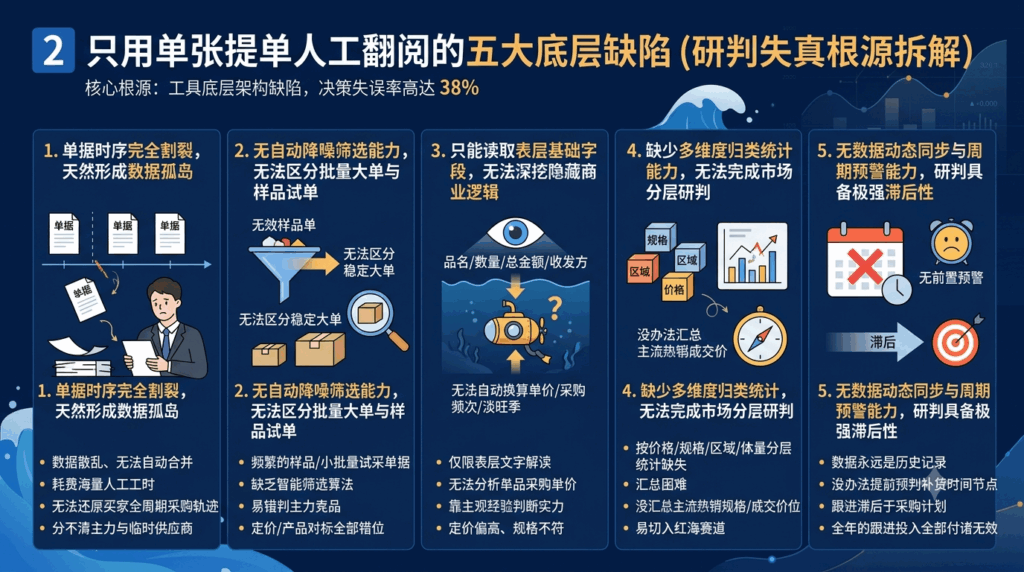 2 只用单张提单人工翻阅的五大底层缺陷（研判失真根源拆解）