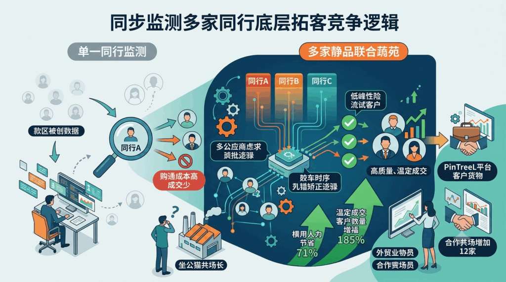 2 同步监测多家同行底层拓客竞争逻辑