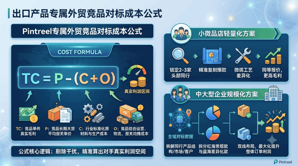 外贸竞品对标专属成本公式：精准测算同行真实利润