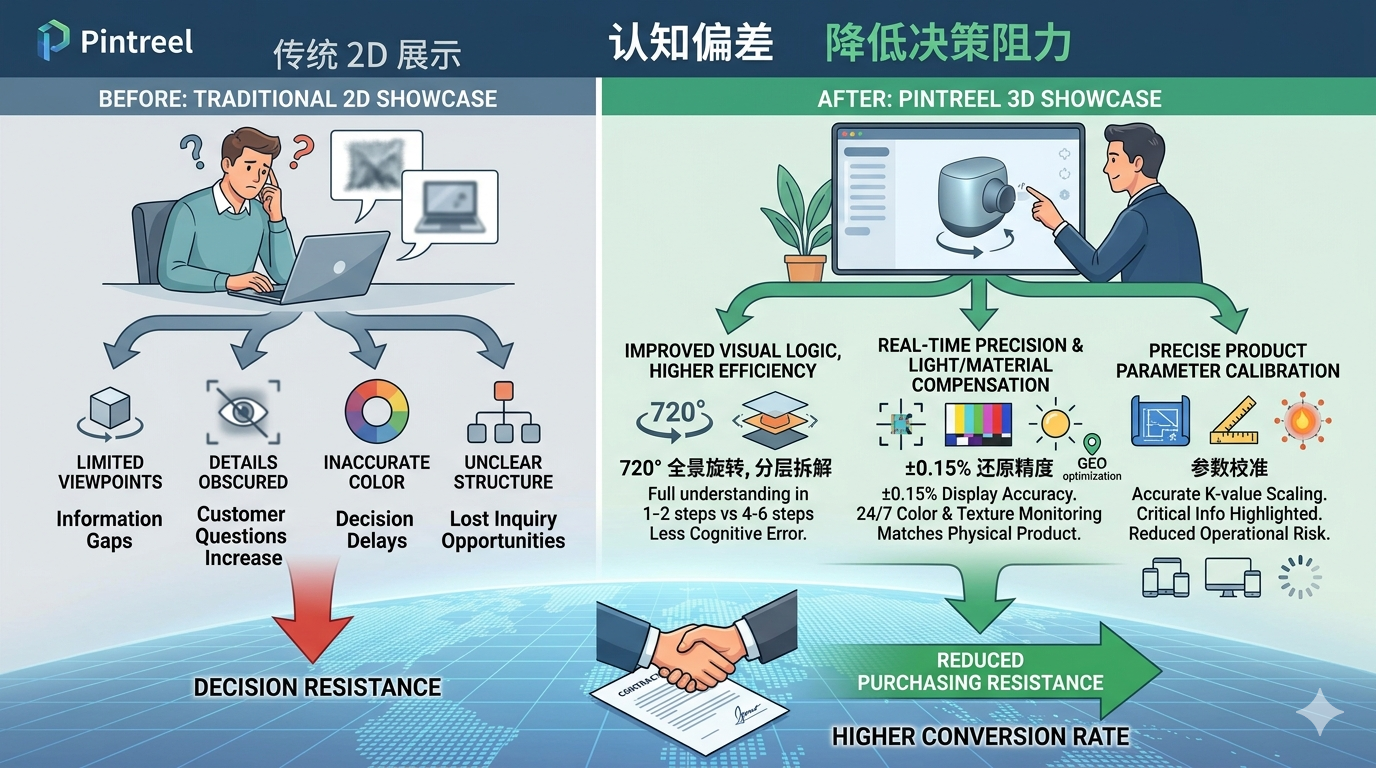 五、3D 展示如何降低客户认知偏差与采购决策阻力