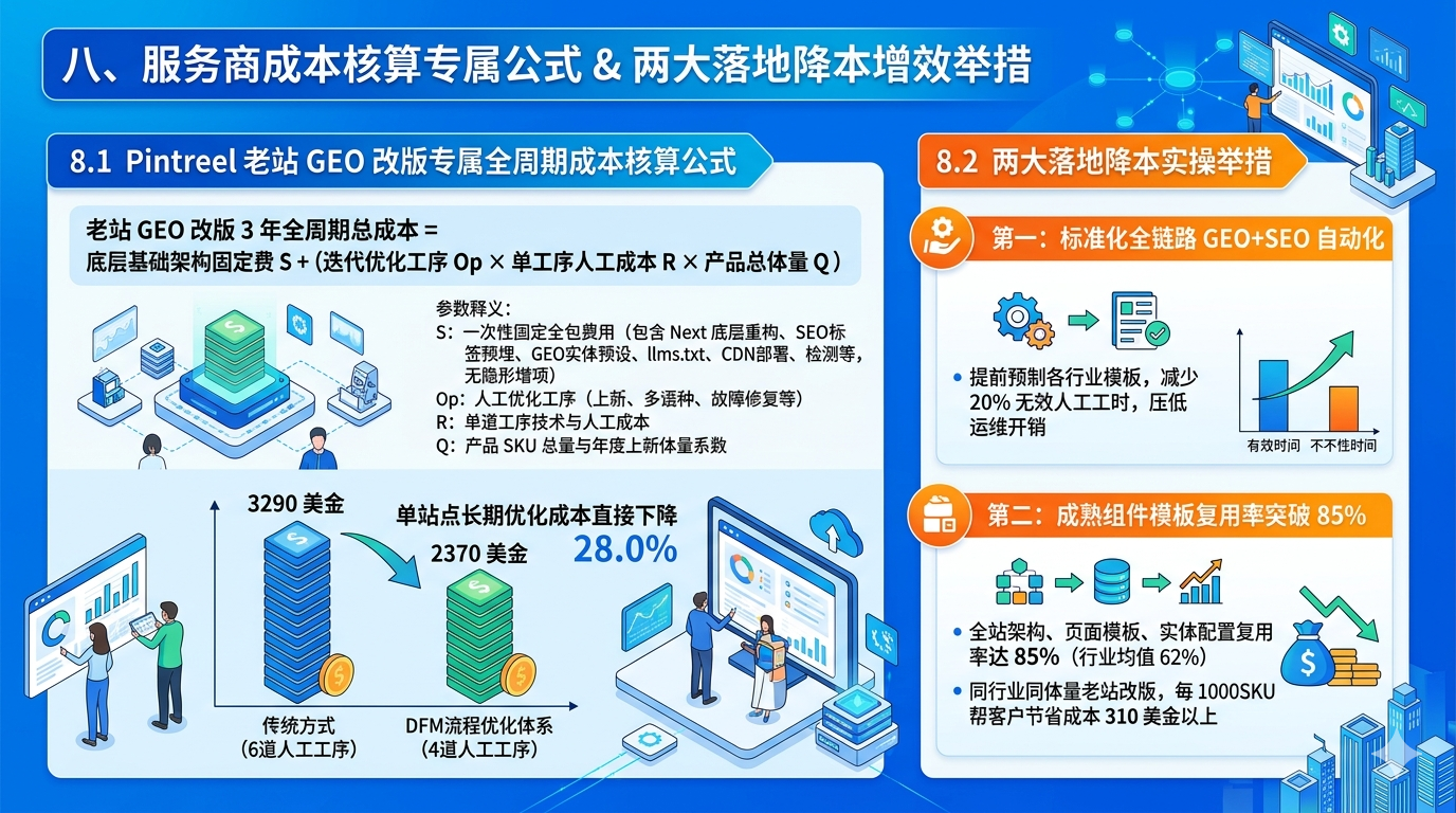 八、服务商成本核算专属公式 & 两大落地降本增效举措