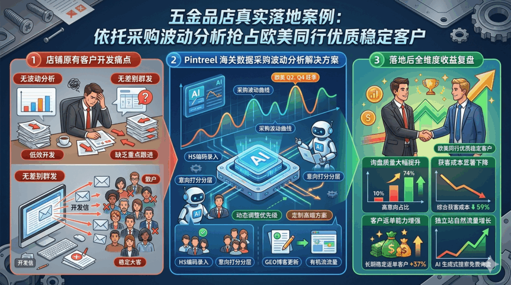 8 五金品店真实落地案例:依托采购波动分析抢占欧美同行优质稳定客户