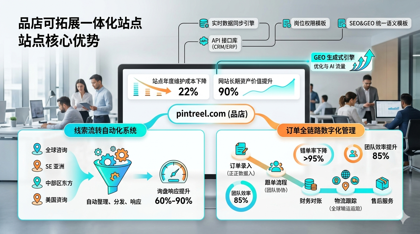 二、品店可拓展一体化站点如何优化线索跟进与订单管理