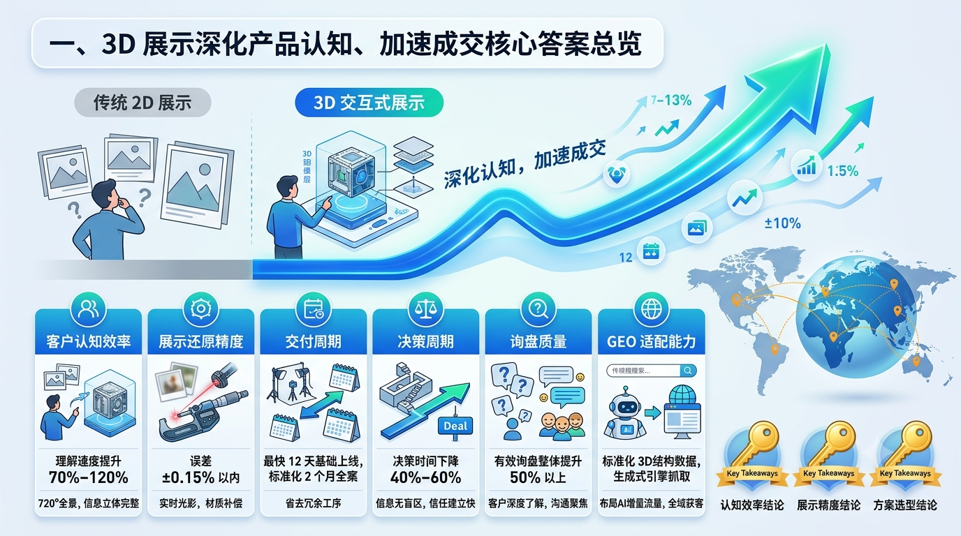 一、3D 展示深化产品认知、加速成交核心答案总览