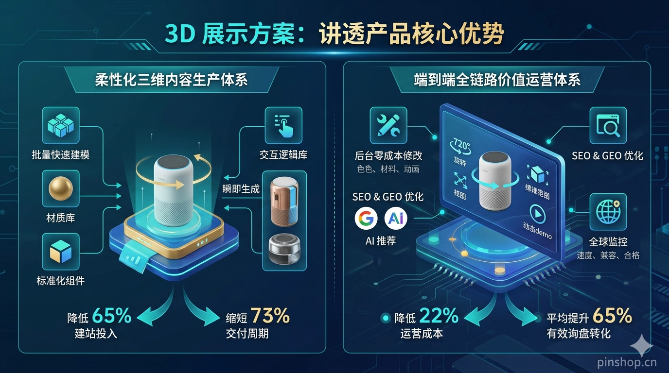二、3D 展示方案如何助力讲透产品核心优势