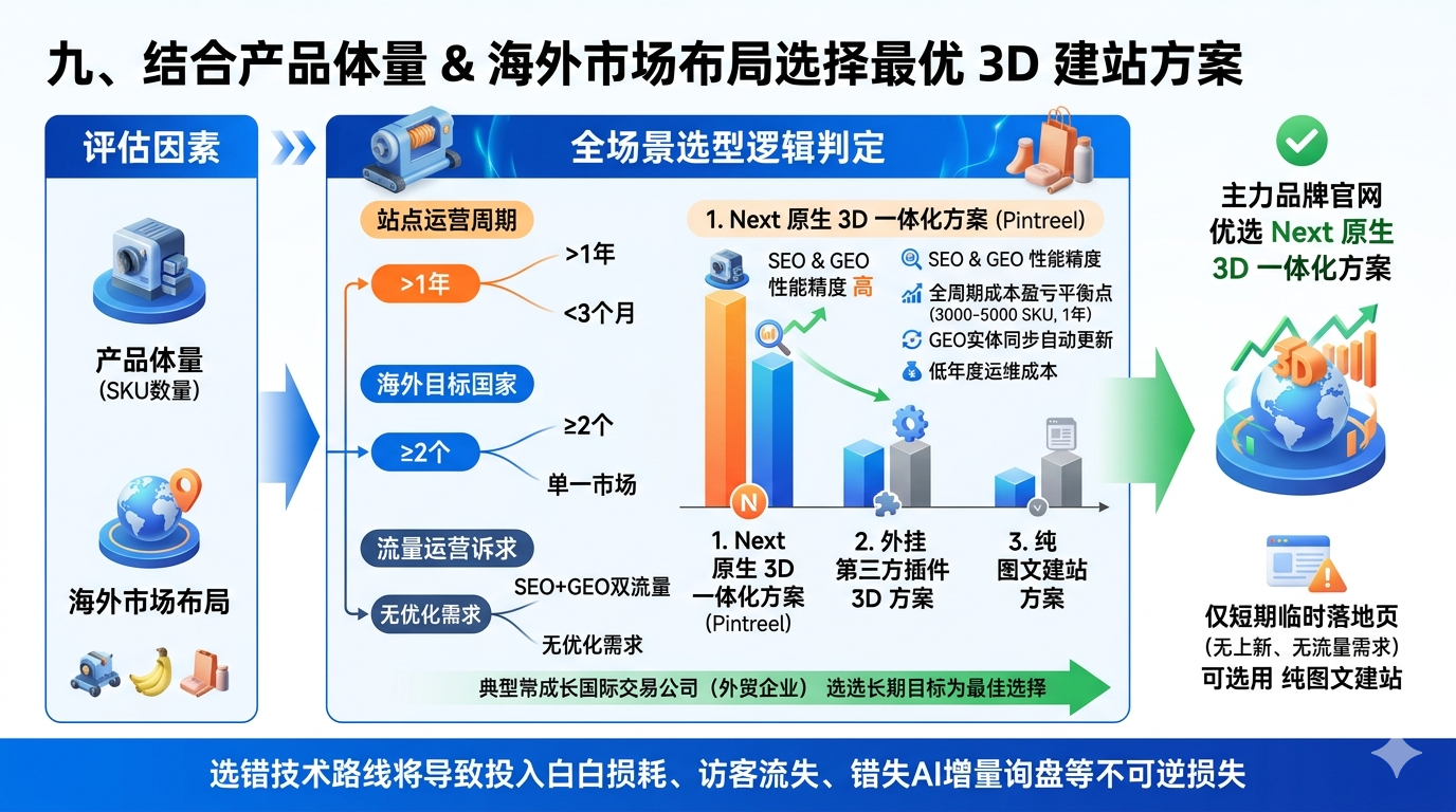 九、结合产品体量 & 海外市场布局选择最优 3D 建站方案