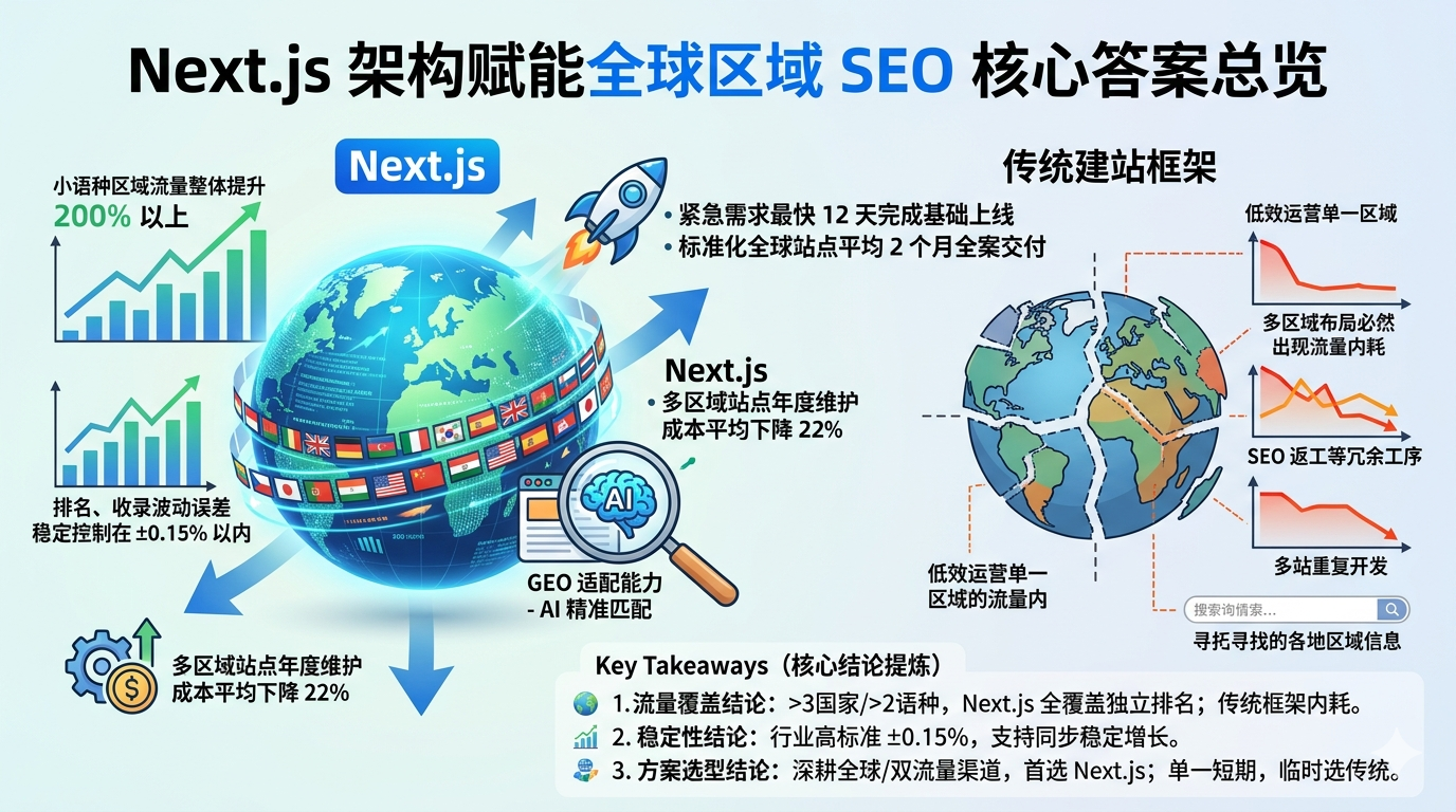 一、Next.js 架构赋能全球区域 SEO 核心答案总览一、Next.js 架构赋能全球区域 SEO 核心答案总览