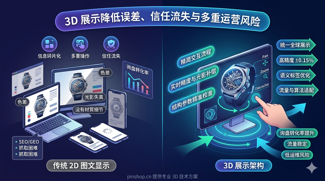 五、3D 展示如何降低展示误差、信任流失与多重运营风险