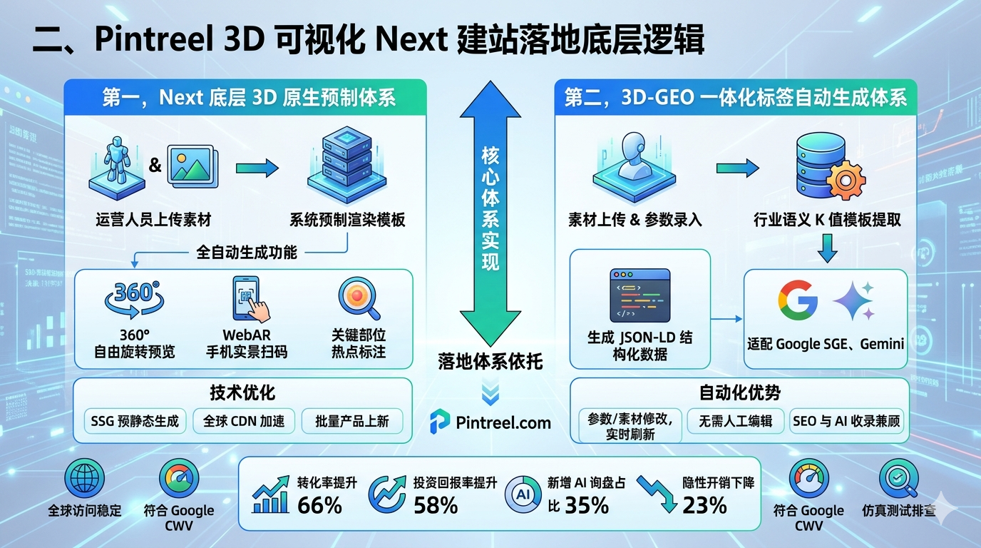 二、Pintreel 3D 可视化 Next 建站落地底层逻辑
