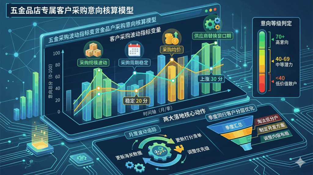 5 五金品店专属客户采购意向核算模型与波动变量管控方案