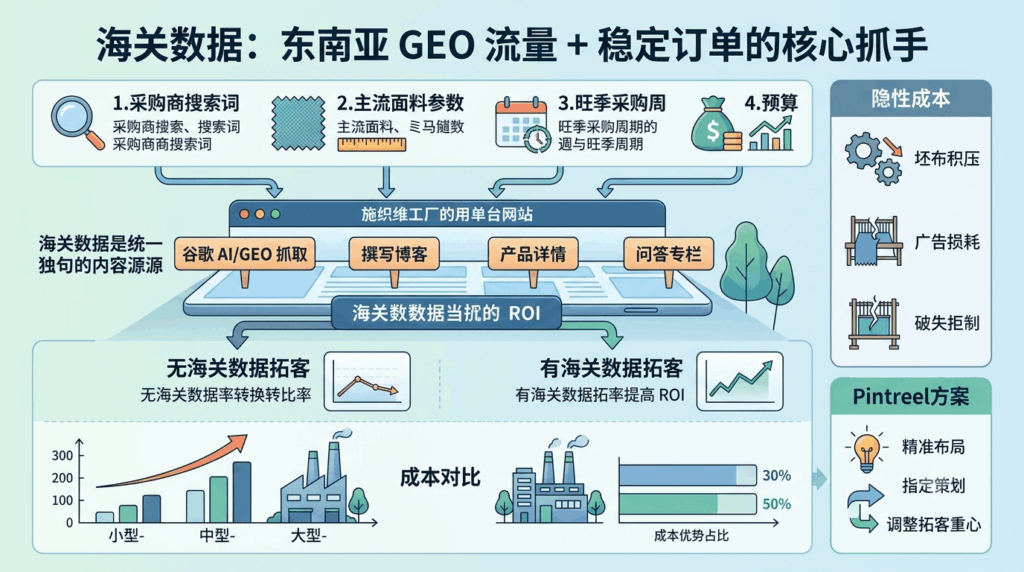 3 为什么海关数据是纺织厂东南亚 GEO 流量 + 稳定订单核心抓手