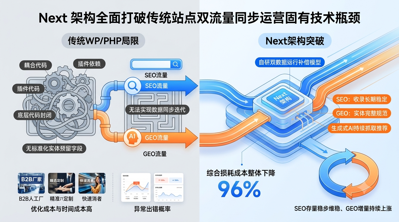 六、Next 架构全面打破传统站点双流量同步运营固有技术瓶颈