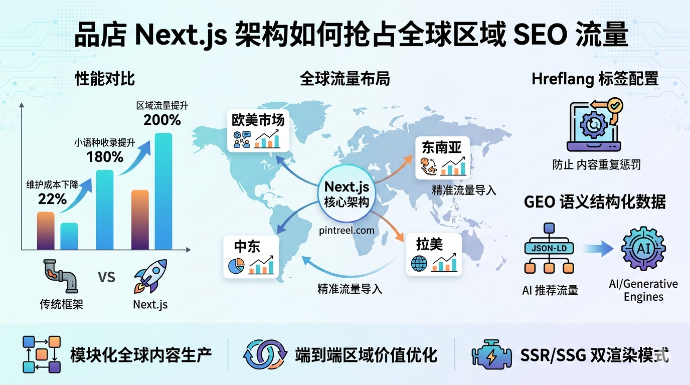 二、品店 Next.js 架构如何抢占全球区域 SEO 流量