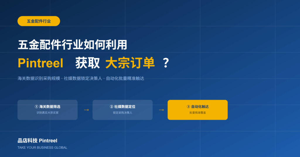 五金配件行业如何利用 Pintreel获取大宗订单？