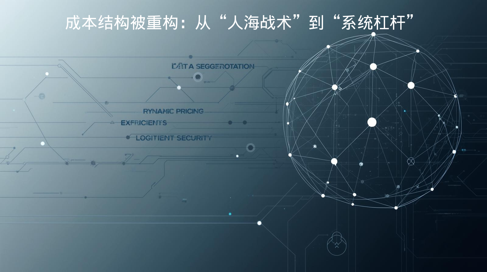 成本结构被重构：从“人海战术”到“系统杠杆”​