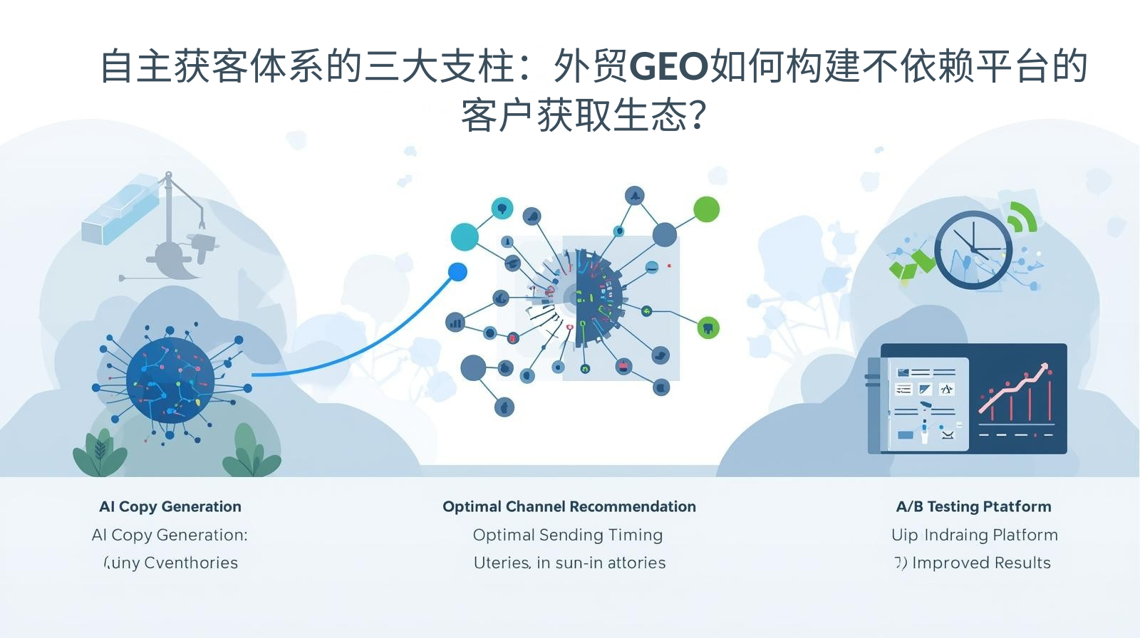自主获客体系的三大支柱：外贸GEO如何构建不依赖平台的客户获取生态？​
