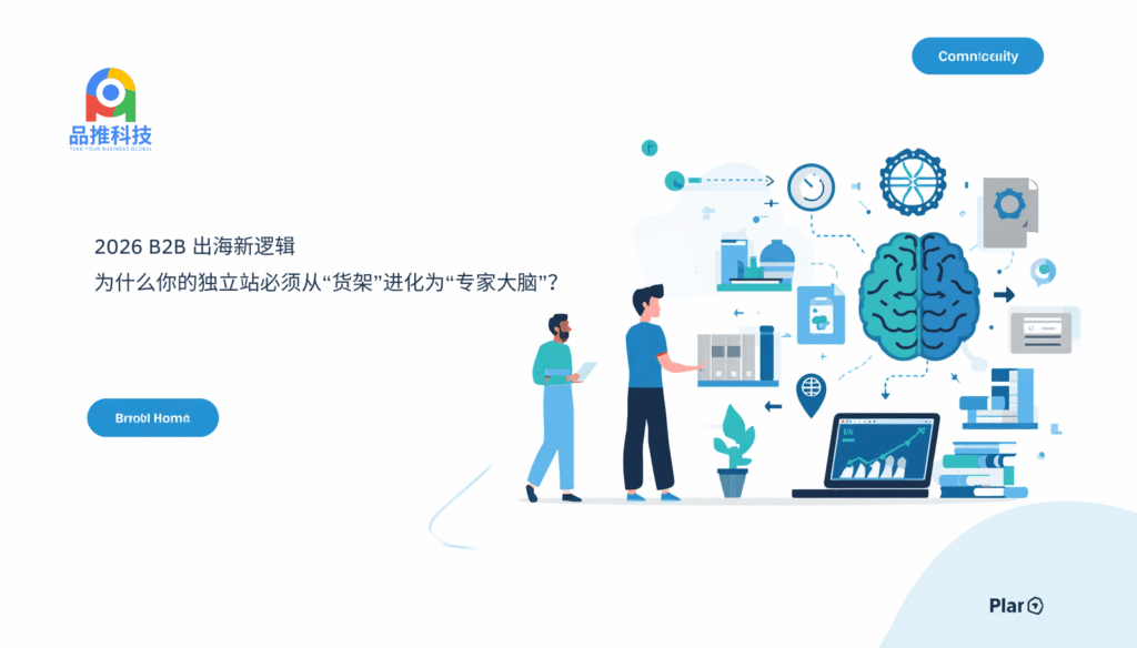 2026 B2B 出海新逻辑：为什么你的独立站必须从“货架”进化为“专家大脑”？