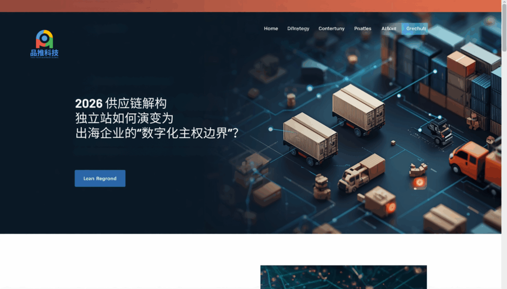 2026 供应链解构：独立站如何演变为出海企业的“数字化主权边界”？v