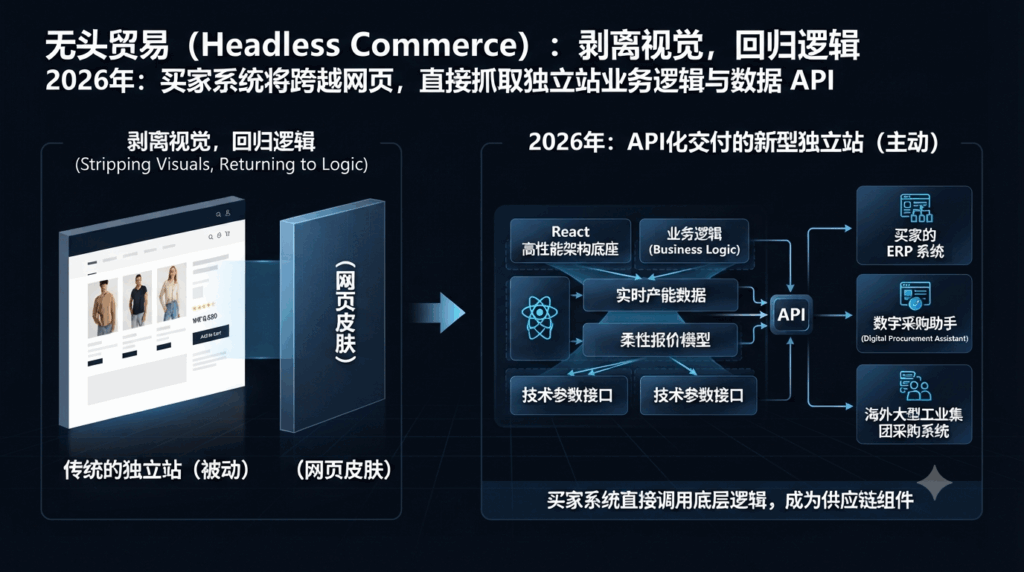 1. 无头贸易(Headless Commerce):剥离视觉,回归逻辑