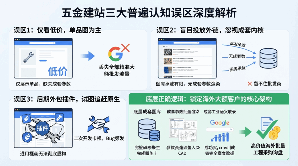九、全场景五金建站底层架构选型对照表