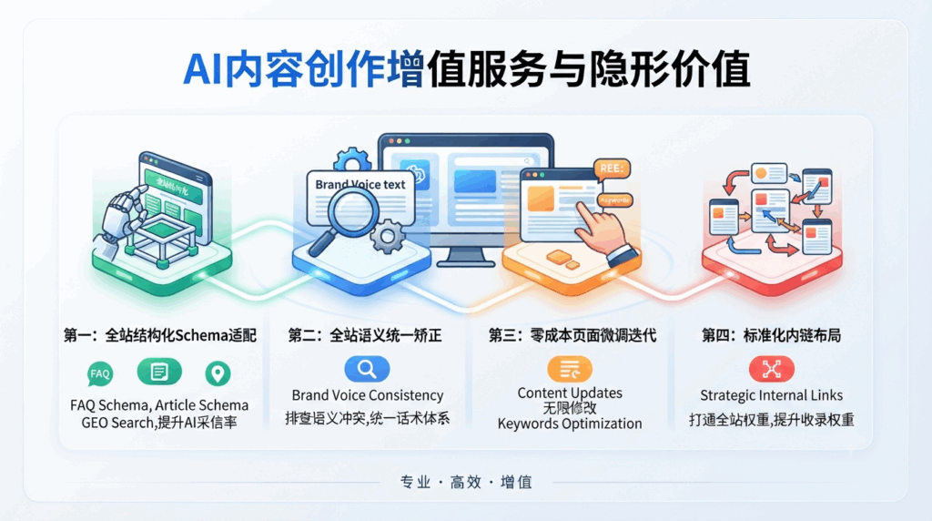 八、AI内容创作包含的增值服务与隐形价值