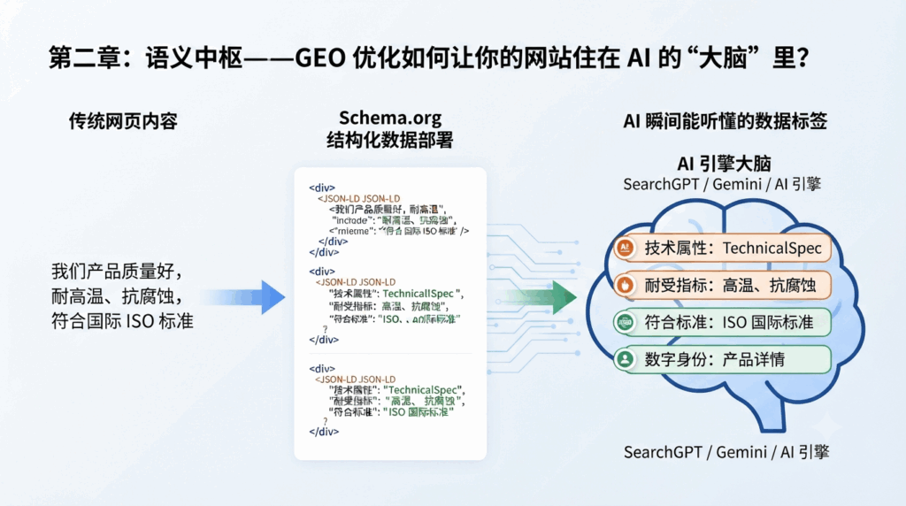 第二章:语义中枢——GEO 优化如何让你的网站住在 AI 的“大脑”里?