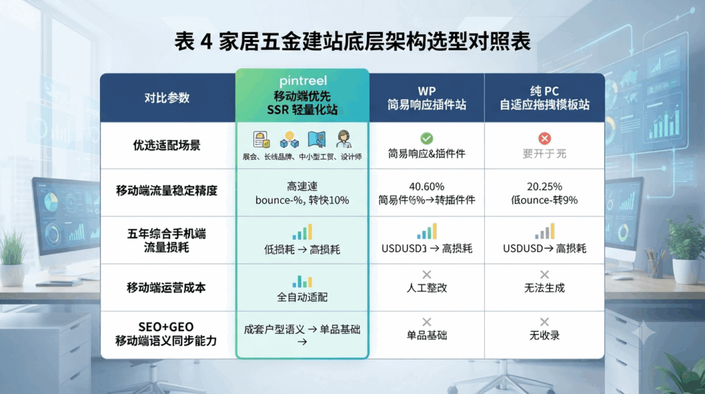 九、全场景外贸建站底层架构选型对照表