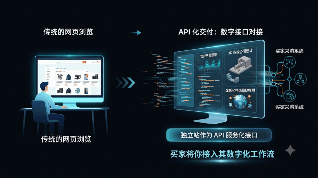 2. 交互范式的迭代：从“网页浏览”向“API 化交付”的迁徙