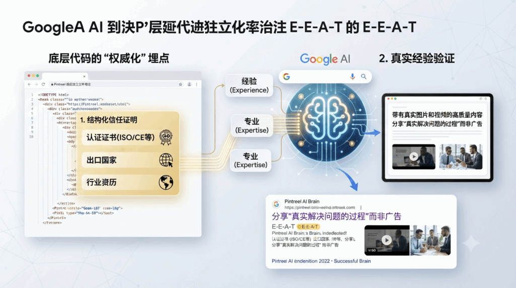 二、 2026 搜索法则:谷歌 AI 如何判定你的独立站“值得信任”?