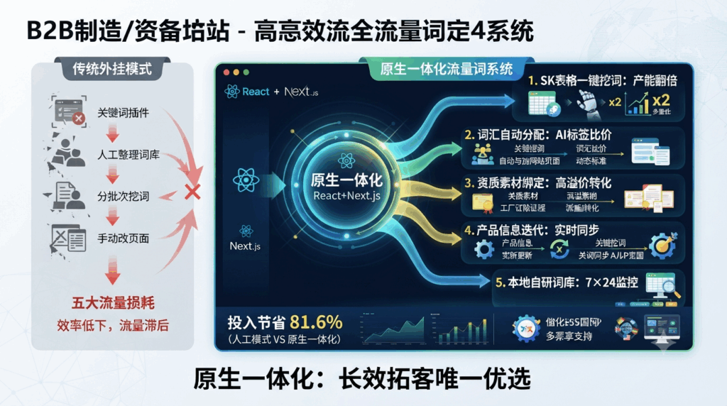 三、原生一体化流量词系统是长效拓客唯一优选