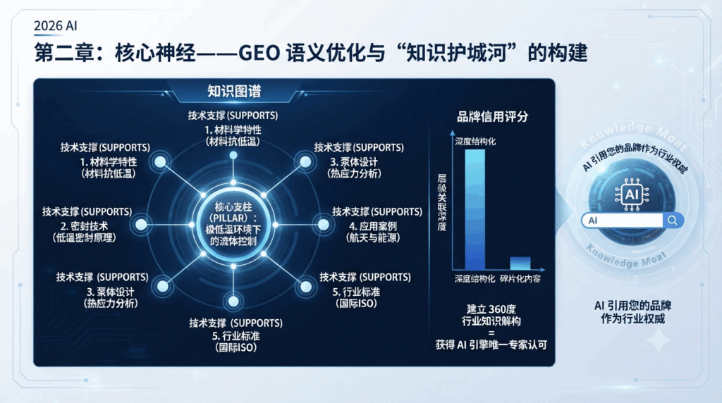 第二章：核心神经——GEO 语义优化与“知识护城河”的构建