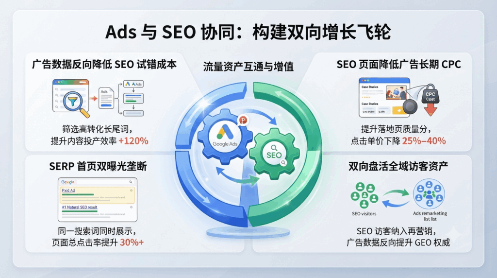一、品店流量运营普遍误区：Ads 与 SEO 割裂投放的多重损失