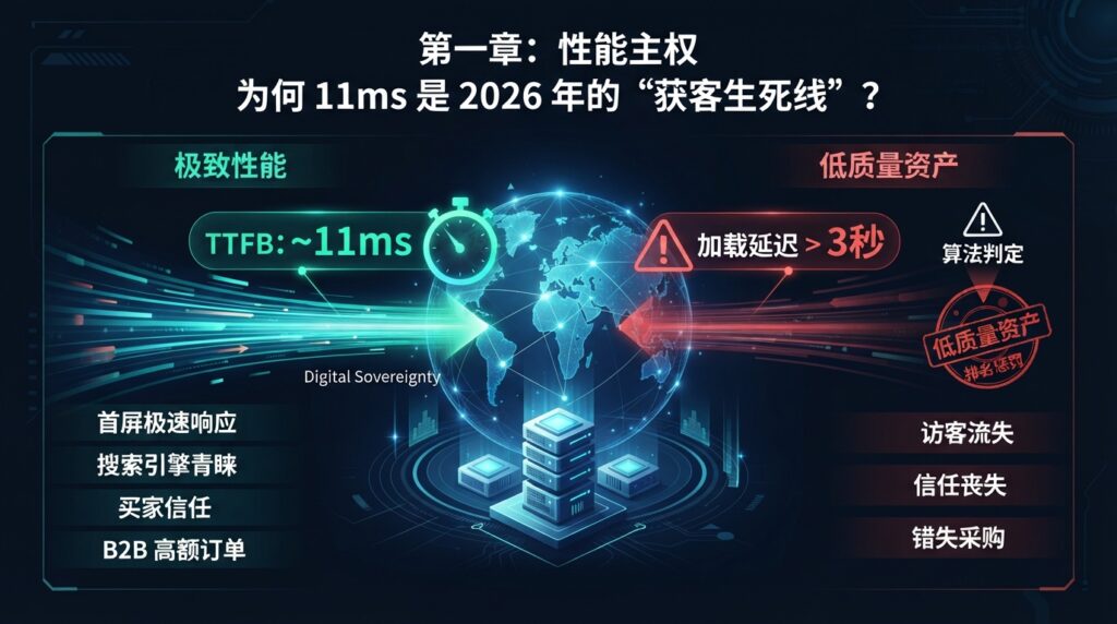第一章:性能主权——为什么 11ms 是 2026 年的“获客生死线”?
