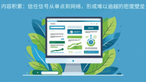 内容积累：信任信号从单点到网络，形成难以逾越的密度壁垒
